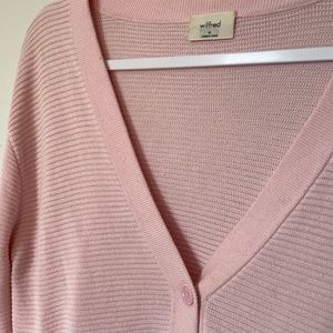 Pink Wilfred Light Cropped Cardigan